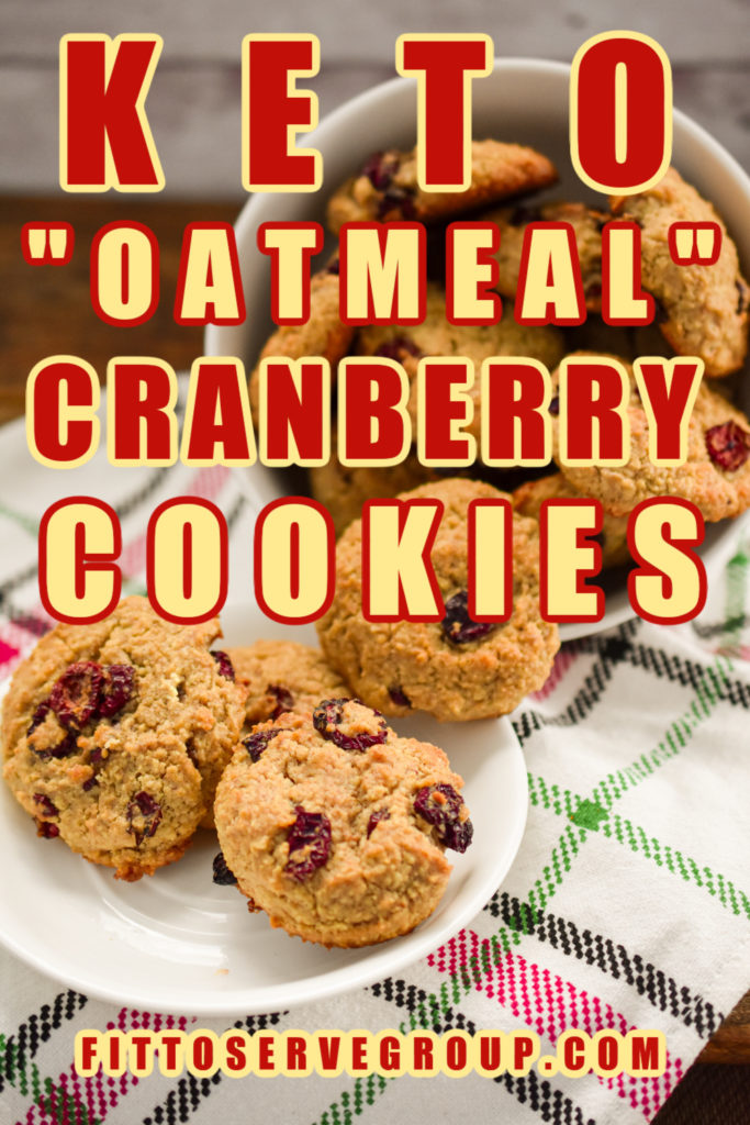 Keto faux oatmeal cranberry cookies