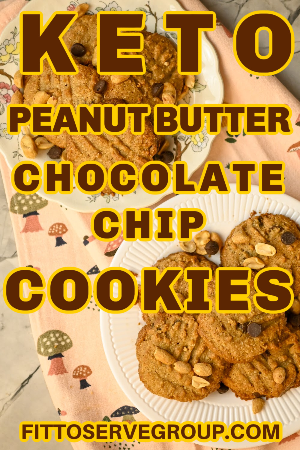 Keto Peanut Butter Chocolate Chip Cookies