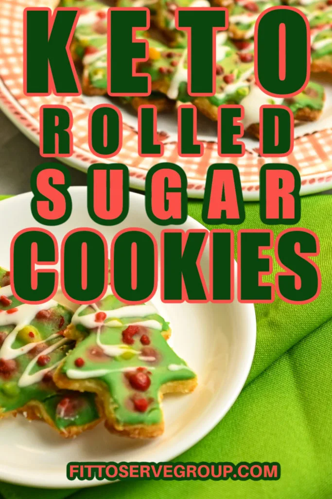 Keto rolled sugar cookies Pinterest pin