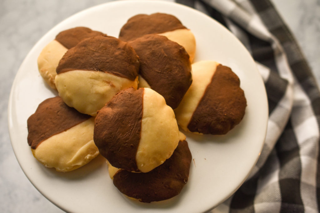 Low carb black and white cookies