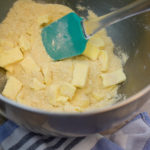 keto coconut flour shortbread cookies being made