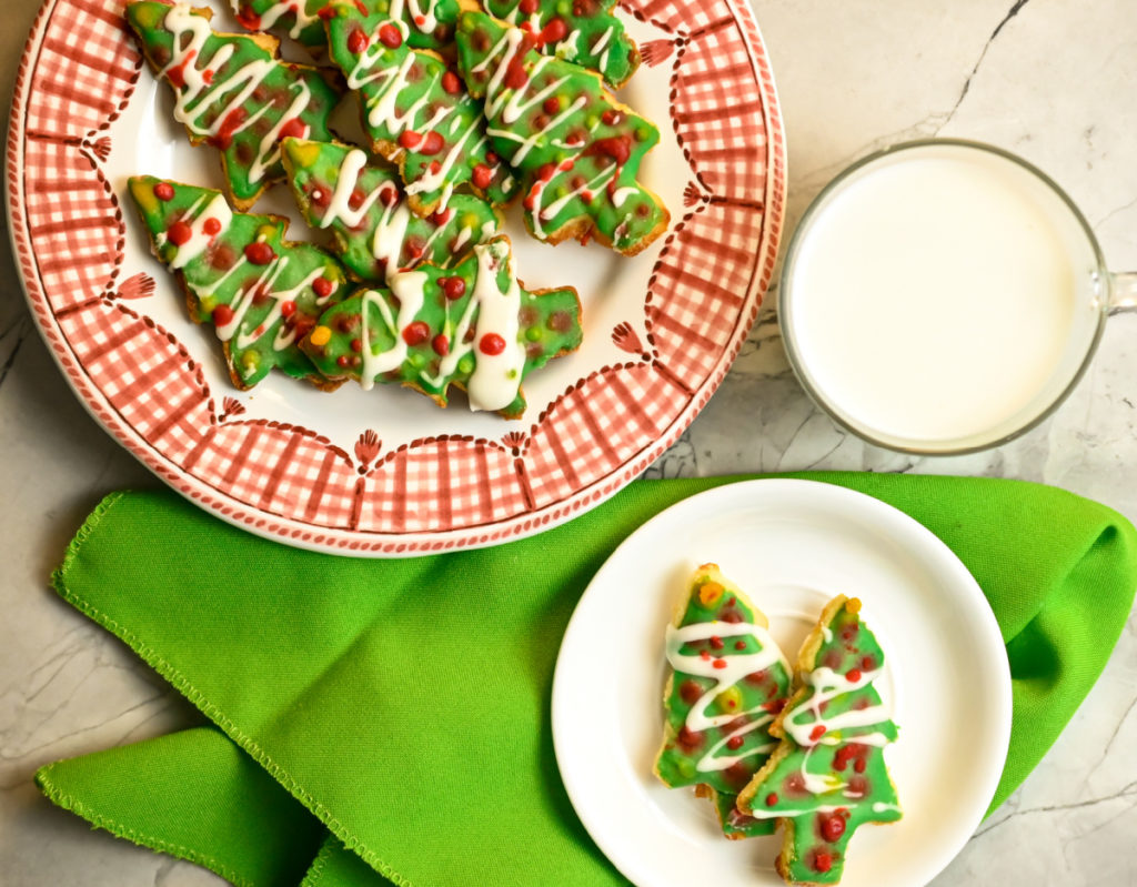 keto decorated cut out cookies