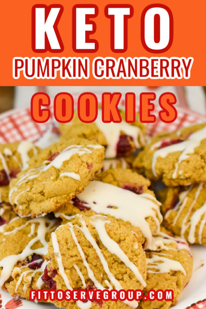 keto pumpkin cranberry cookies