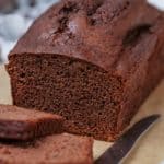 keto bread loaf sliced on parchment paper featured image