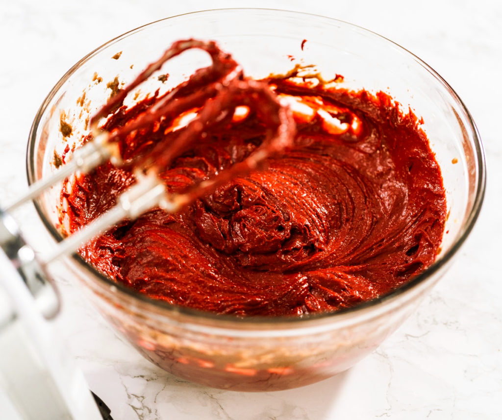 low-carb red velvet donut batter