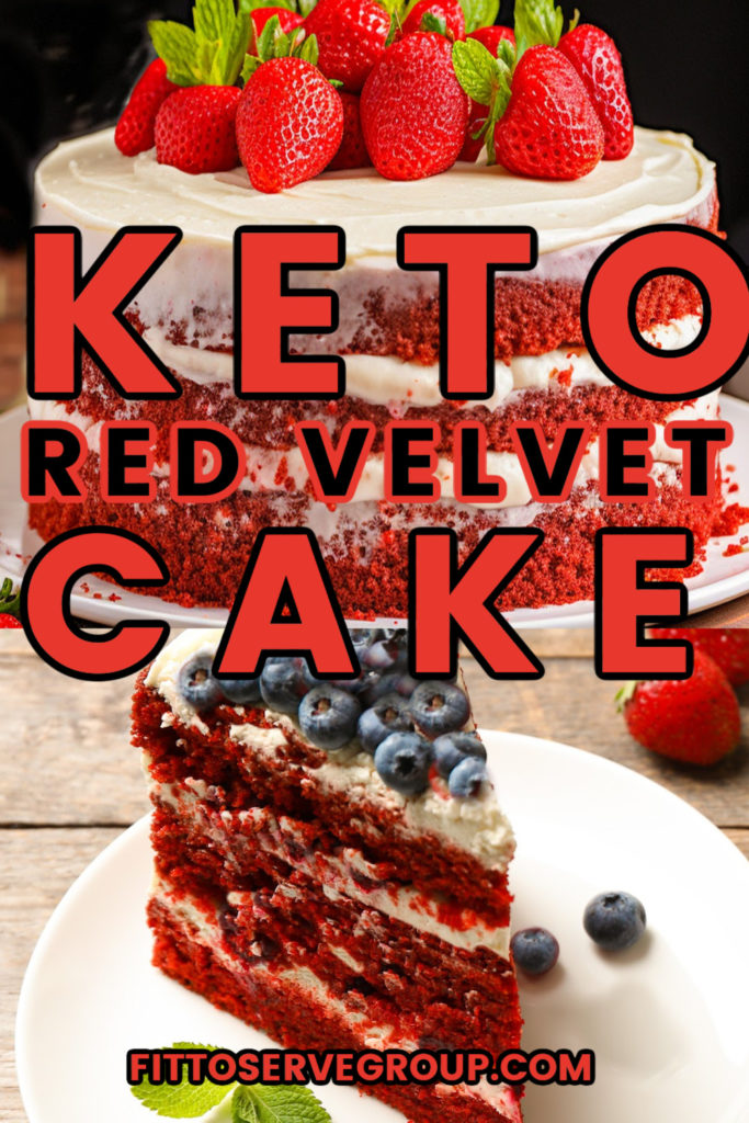Keto Red Velvet Cake, Sugar-Free And Gluten-Free