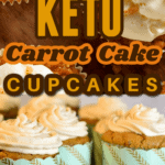 These keto carrot cake cupcakes are moist, grain-free, gluten-free, and flat-out delicious. This low carb carrot cake cupcake recipe is not only low in carbs but it's a flavorful carrot cake cupcake that's topped with cream cheese frosting! And with only just 3.1 net carbs it's one you can enjoy while doing keto. keto carrot cake cupcakes| low carb carrot cake cupcakes| sugar-free carrot cake cupcakes| gluten-free carrot cake cupcakes