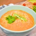 Keto chicken taco soup served in a bowl
