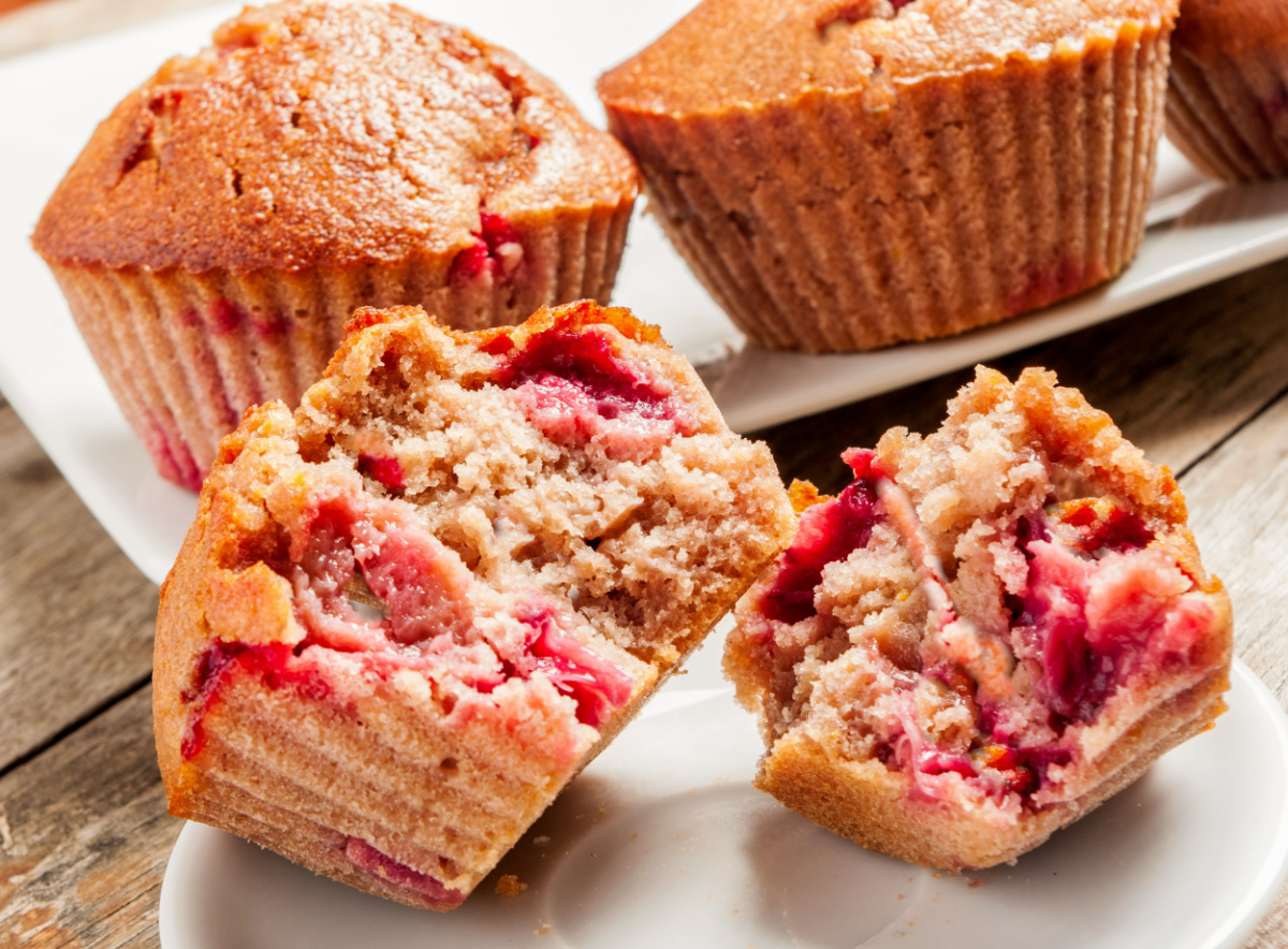 Keto Strawberry Rhubarb Muffins · Fittoserve Group