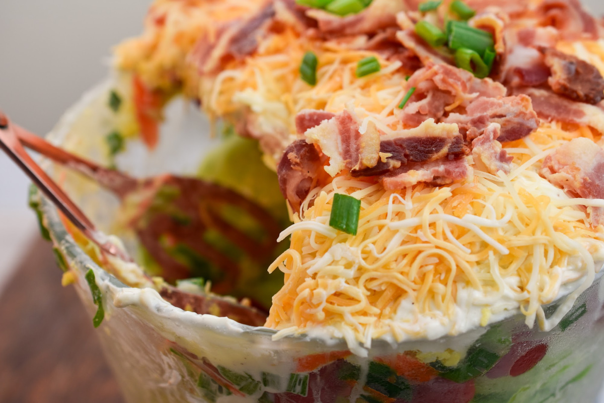 Low Carb Layered Salad An Easy Crowd Pleaser