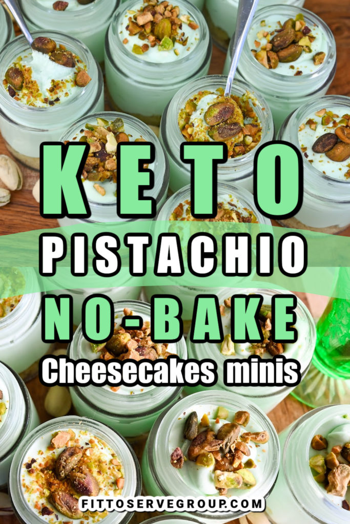 Keto Pistachio No-Bake Cheesecake