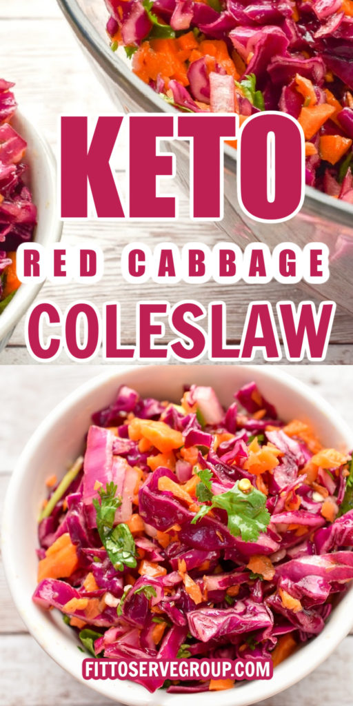 Keto Red Cabbage Coleslaw