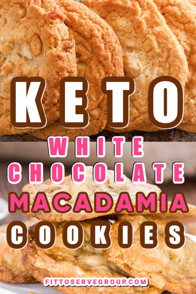 Keto White Chocolate Macadamia Cookies