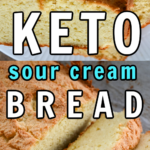 Keto Sour Cream Gluten-Free Bread sliced and served