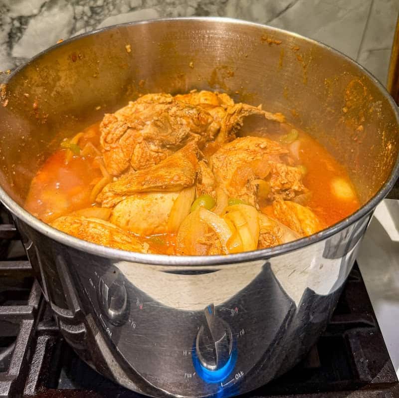 easy low-carb cuban chicken fricassee