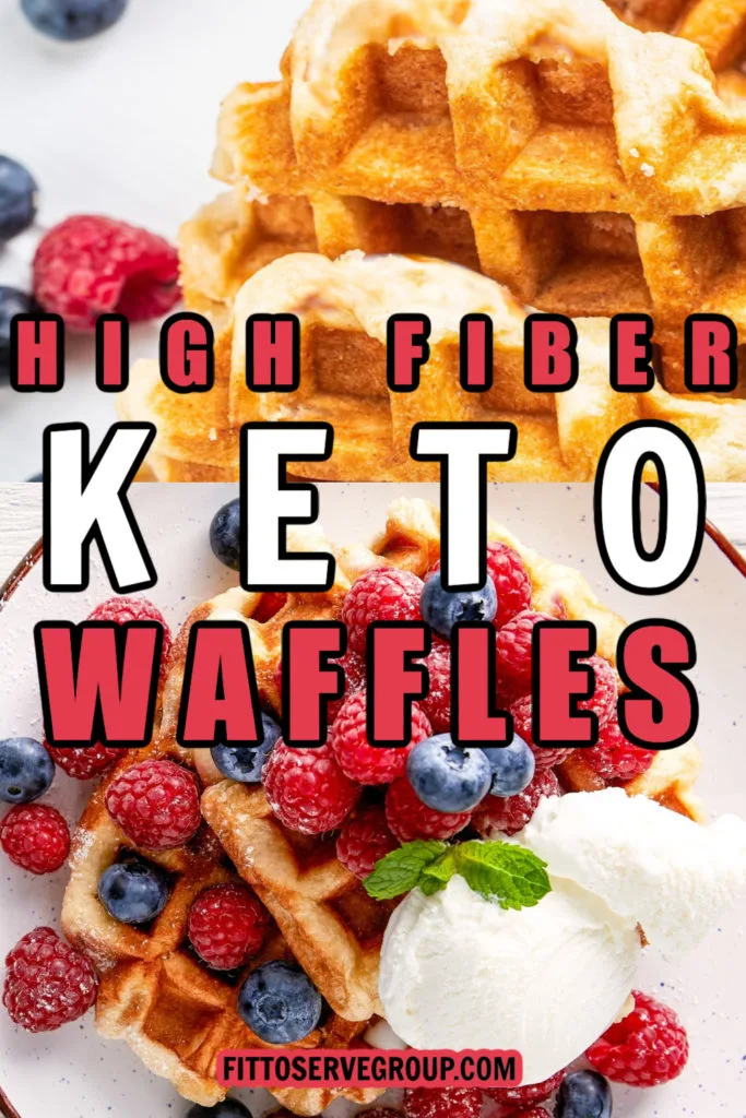 High Fiber Keto Waffles