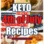 keto 4th of July recipes collage picture