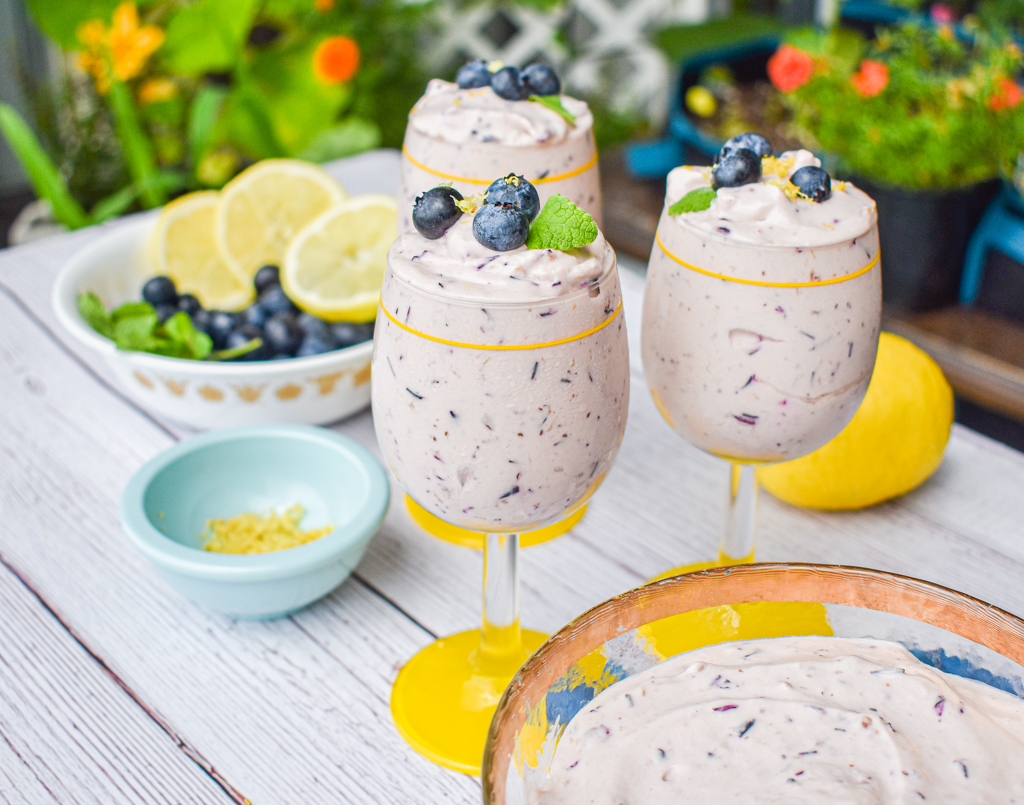Keto Blueberry Cheesecake Mousse