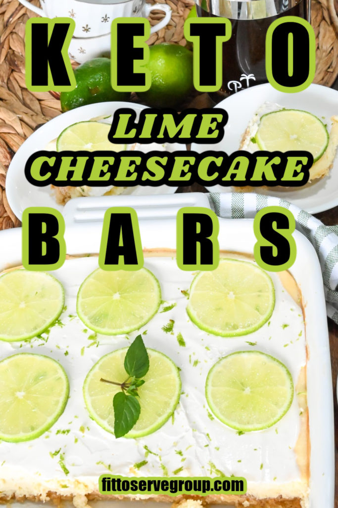 Keto Lime Cheesecake Bars · Fittoserve Group