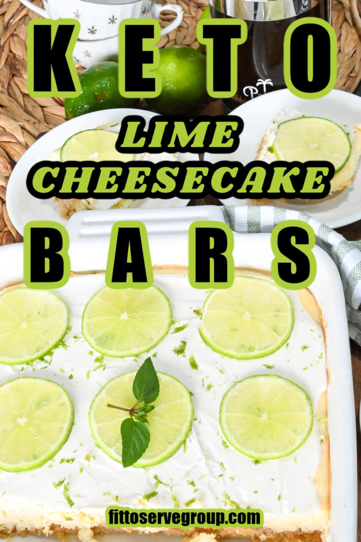 Keto Lime Cheesecake Bars