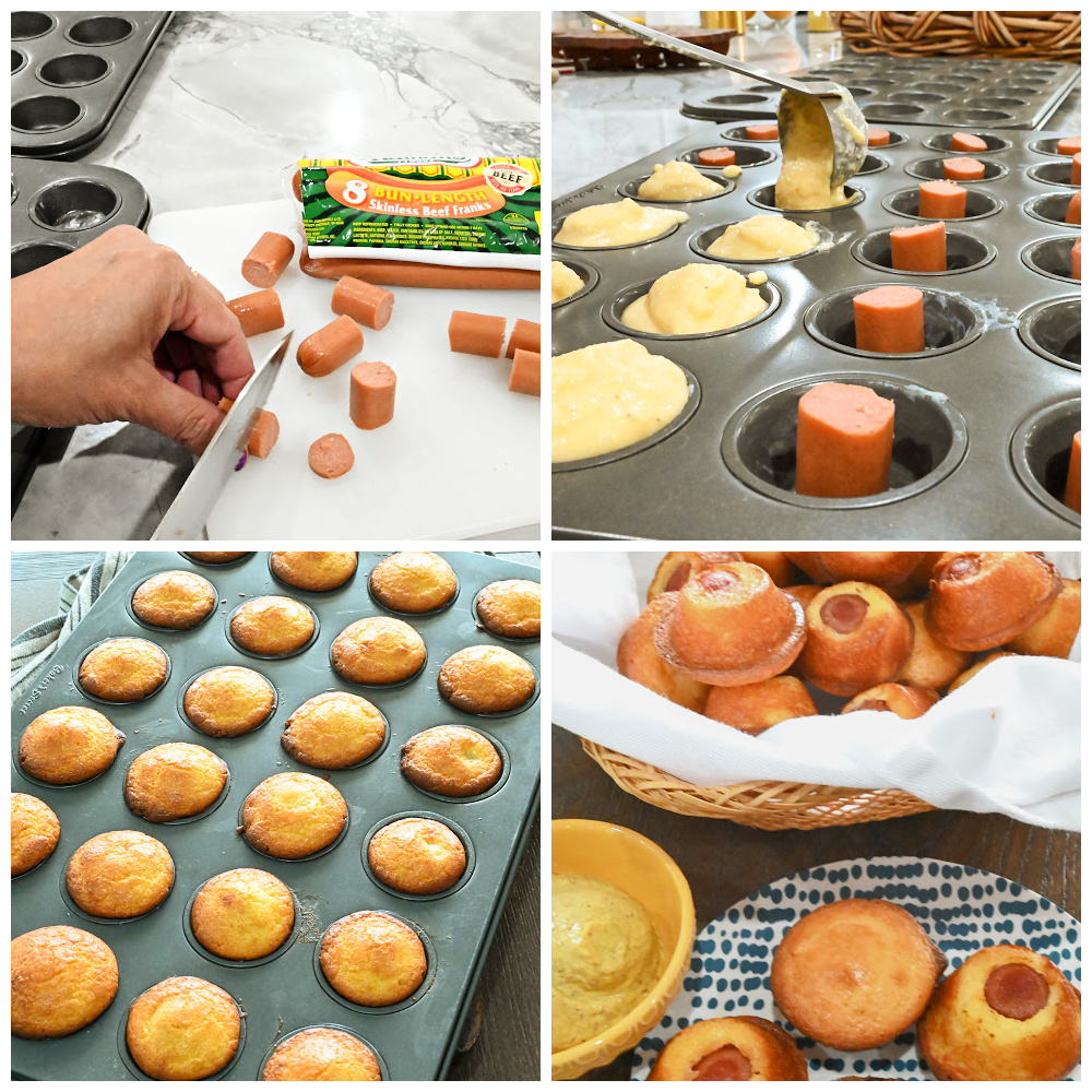 keto corn dog minis process pictures