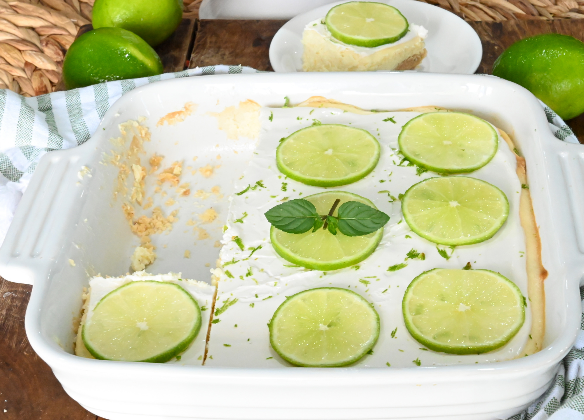 Keto Lime Cheesecake Bars