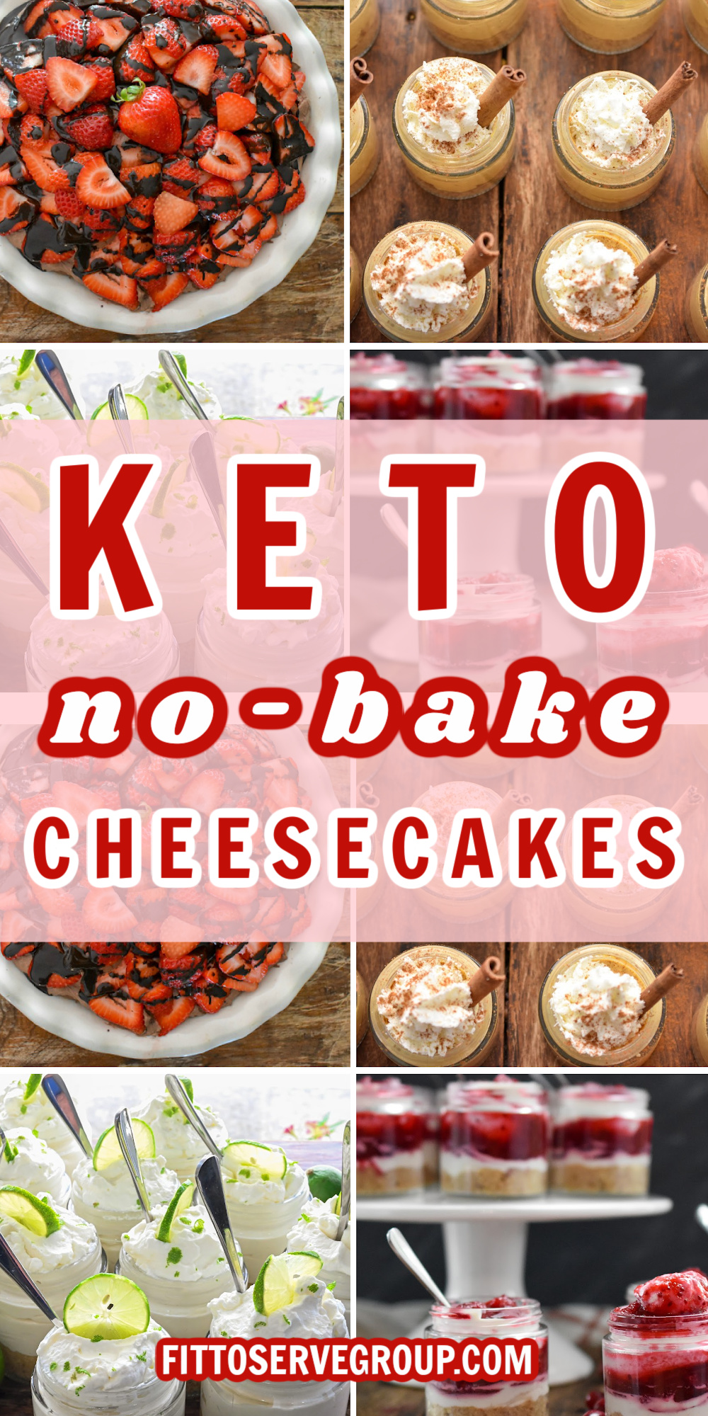 Keto No-Bake Cheesecakes Pin