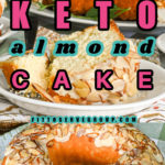 keto almond cake Pinterest pin