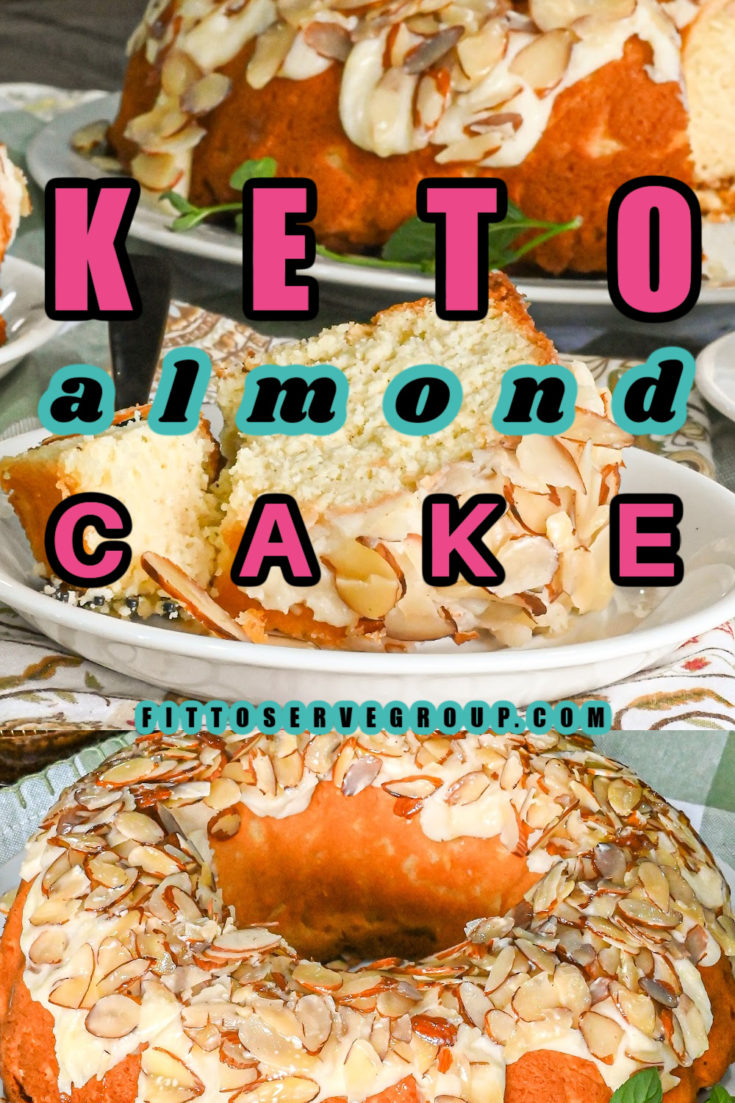 keto almond cake Pinterest pin