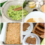 keto coconut flour zucchini bread process pictures