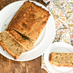 keto zucchini bread sliced and served