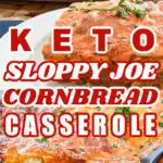Best keto sloppy joe cornbread casserole