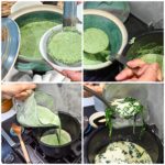 easy keto cream of spinach process pictures