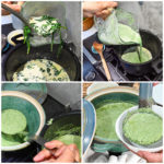 easy keto cream of spinach process pictures