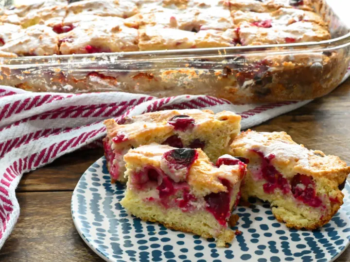 keto cranberry bars featured image