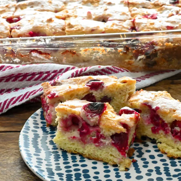 keto cranberry bars featured image