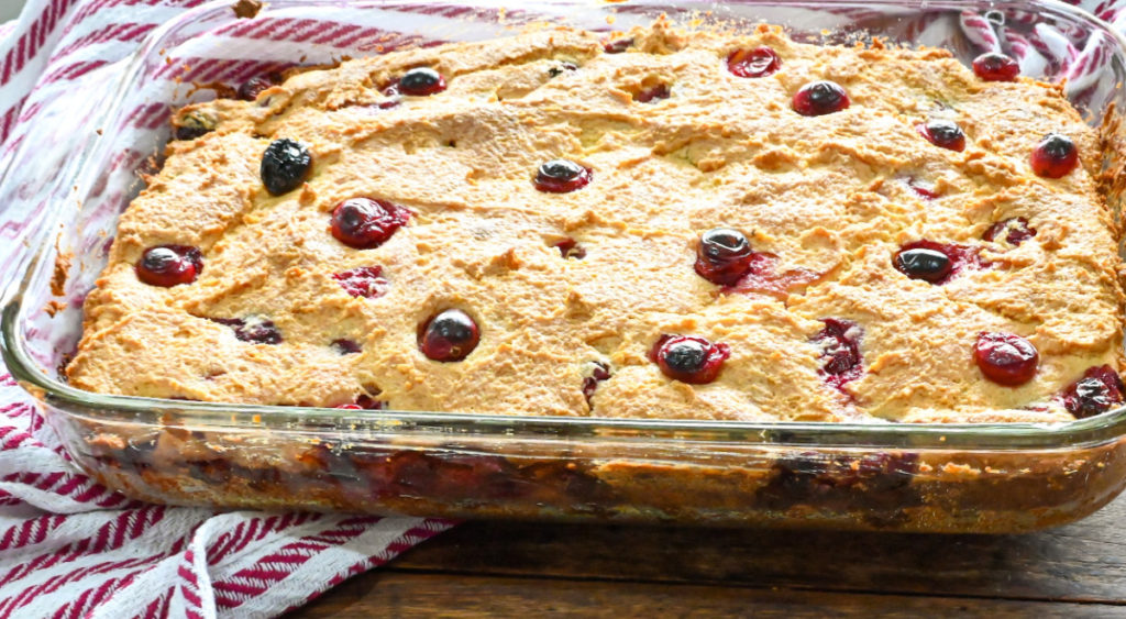 keto-friendly cranberry bars ready to be sliced