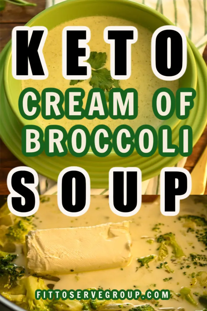 KETO CREAM OF BROCCOLI SOUP