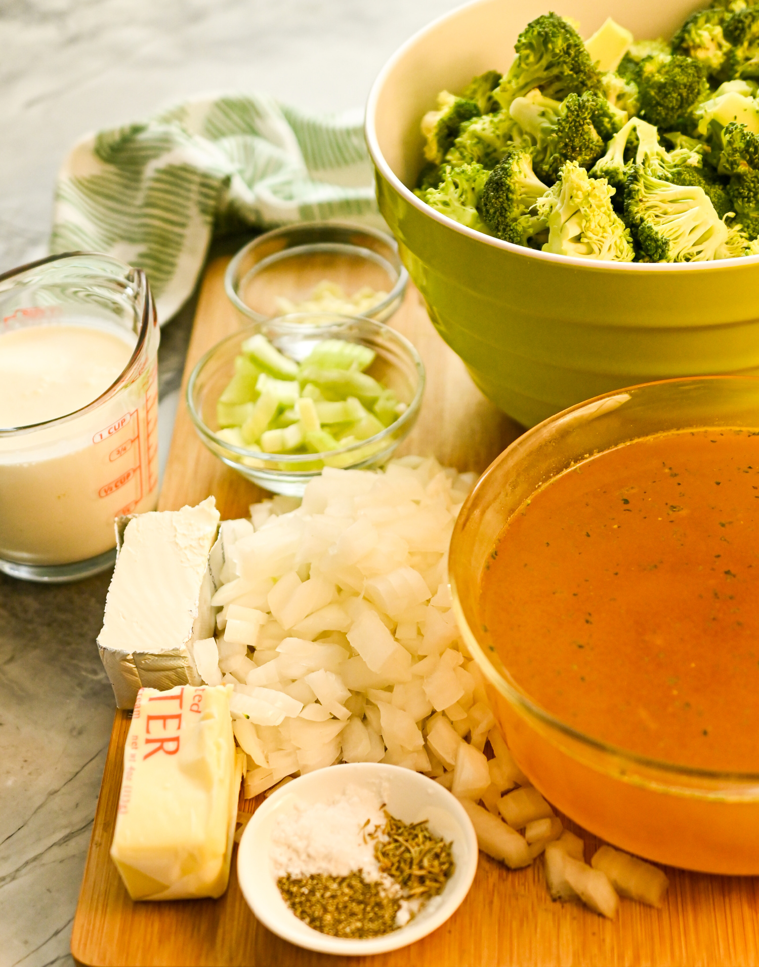 keto cream of broccoli ingredients