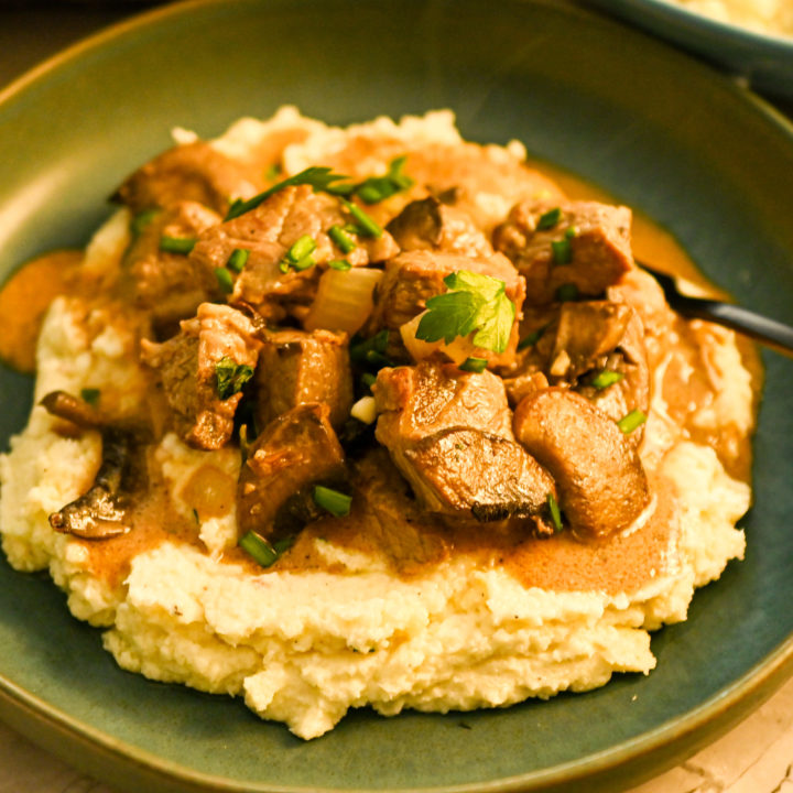 Keto Ribeye Stroganoff 