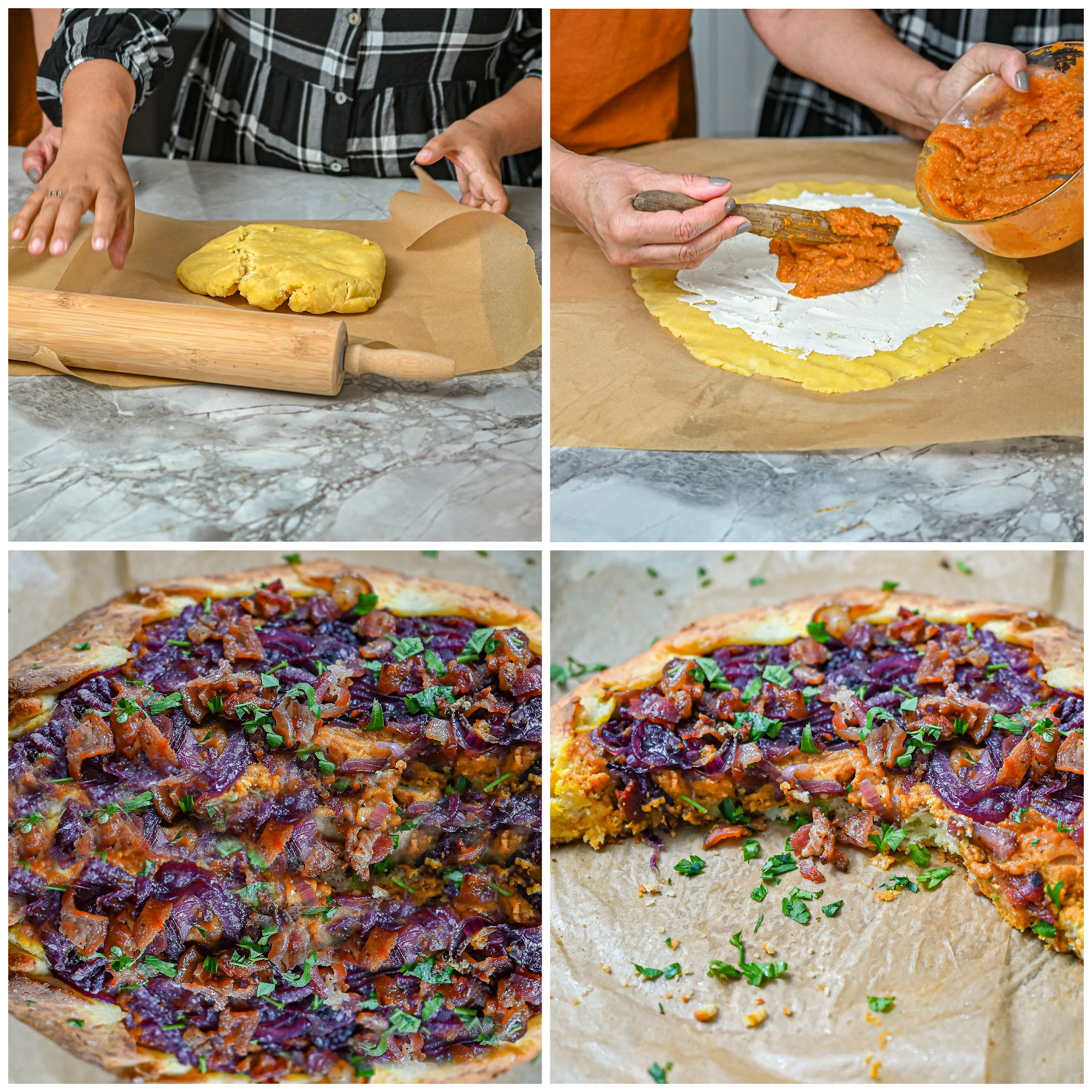 keto savory pumpkin galette