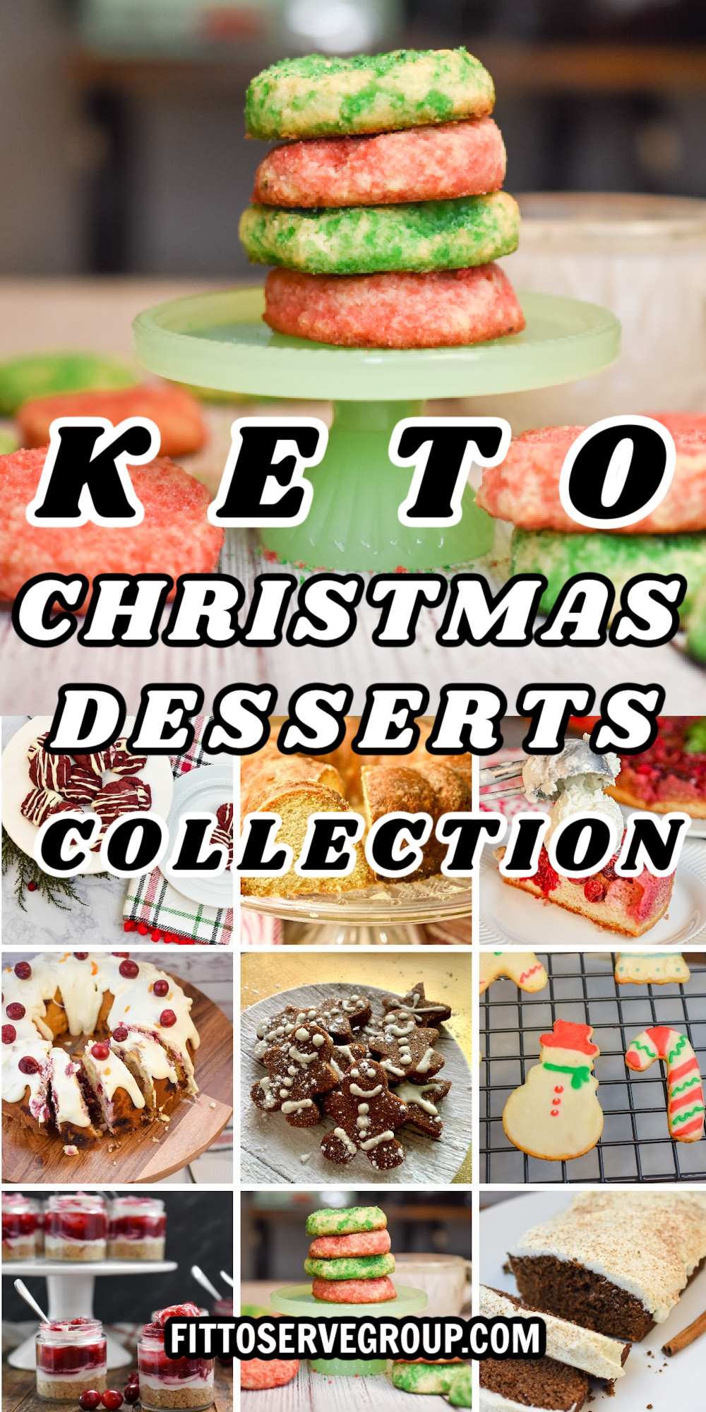 Keto Christmas Desserts Pin