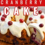 Keto cranberry cake bundt