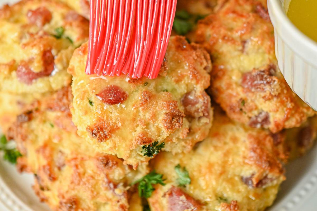 Keto Ham And Cheese Drop Biscuits · Fittoserve Group