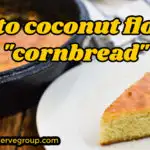 keto coconut flour cornbread close up