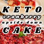 keto cranberry upside down cake pin