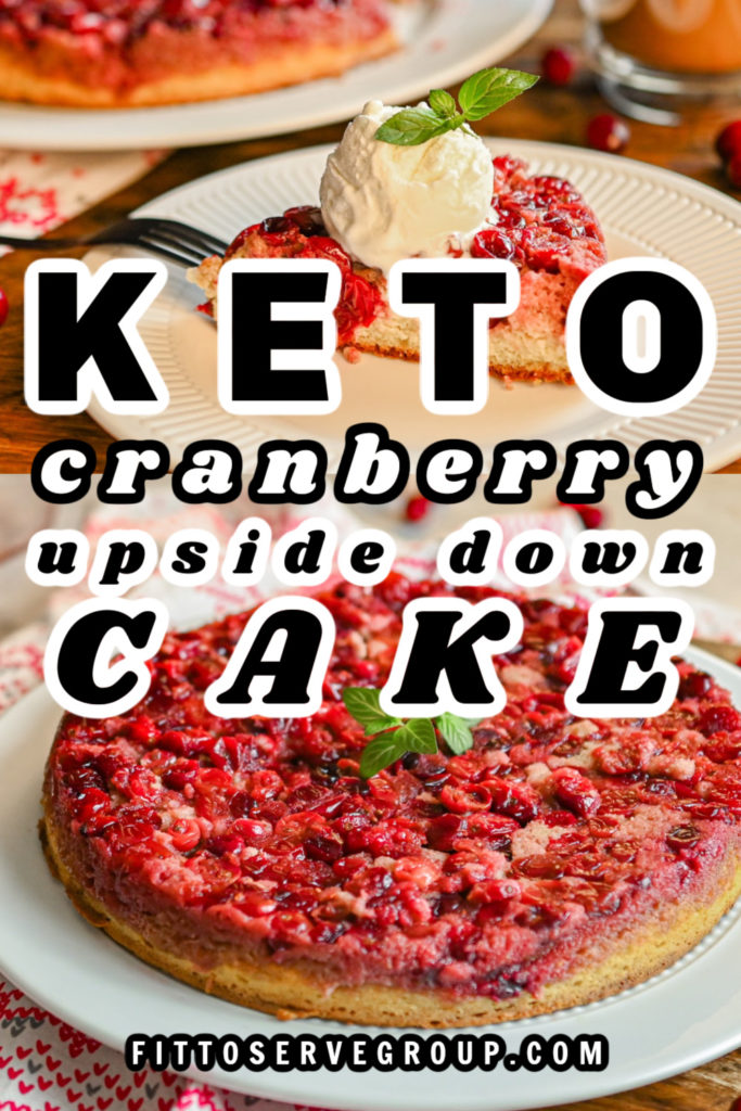 keto cranberry upside down cake