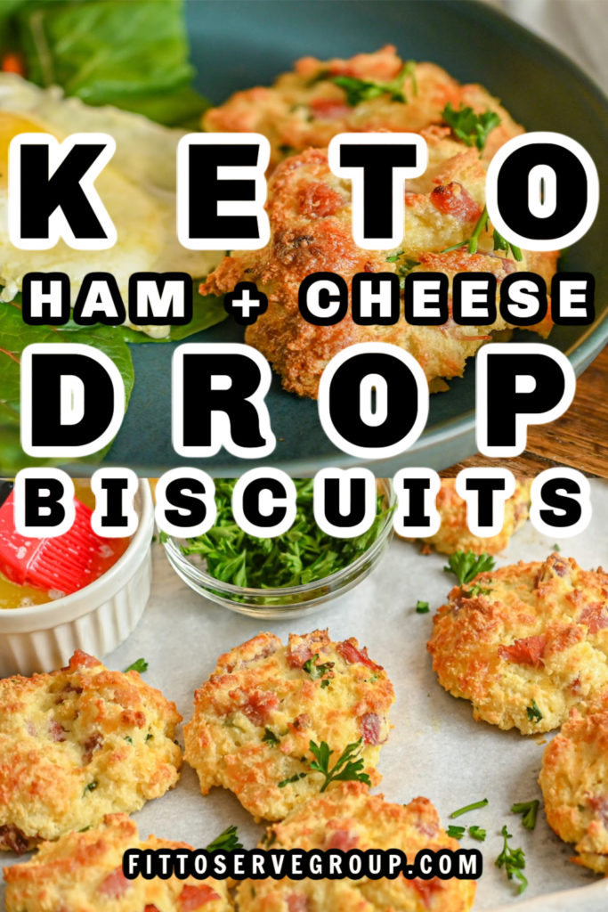 Keto Ham And Cheese Drop Biscuits