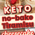 keto no bake tiramisu cheesecake minis