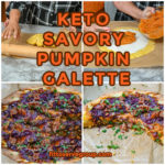 keto savory pumpkin galette process pictures